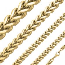 gold franco Cuban link necklace